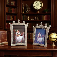 古铜色相框画框批发摆台摆件金属标本框架高级感复古古典