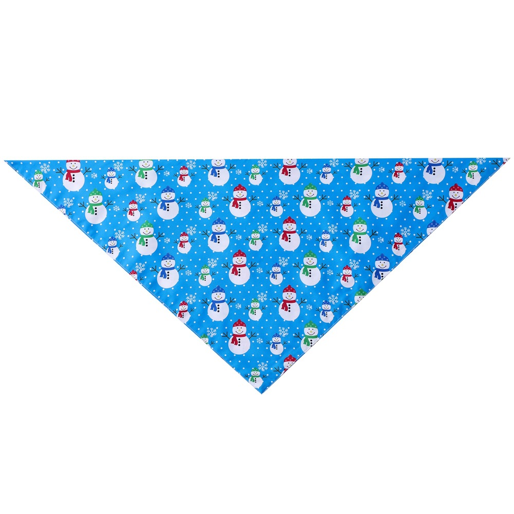 Nueva toalla transfronteriza de Navidad mascota bufanda perro triángulo toalla Feliz Navidad mascota perro saliva toalla