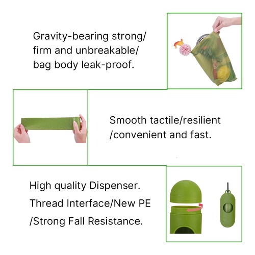 Pet Cleaning Supplies Trash Can Dog Pooper Scooper Pill Dispenser Portable Poop Bone Dispenser