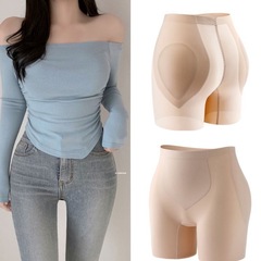 Fake hip wide pad artifact high waist belly lifting buttock shaping underwear for women bottoming safety pants with peach hips and plump hips