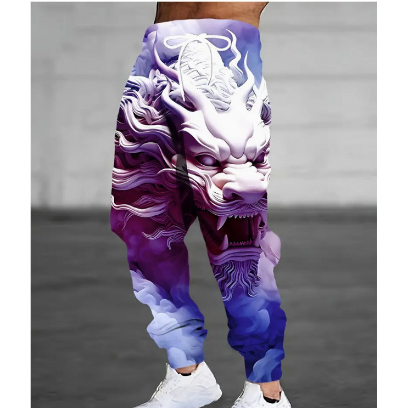 Otoño de 2025 nuevos pantalones casuales europeos y estadounidenses transfronterizos pantalones de impresión digital 3D directos de fábrica