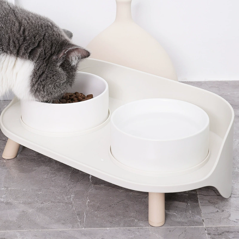 Керамическая миска легко чистится миска для кошачьей еды маленькая собака миска для кошачьей еды Регулируемая миска для собак предотвращение утечки зоотовары оптом