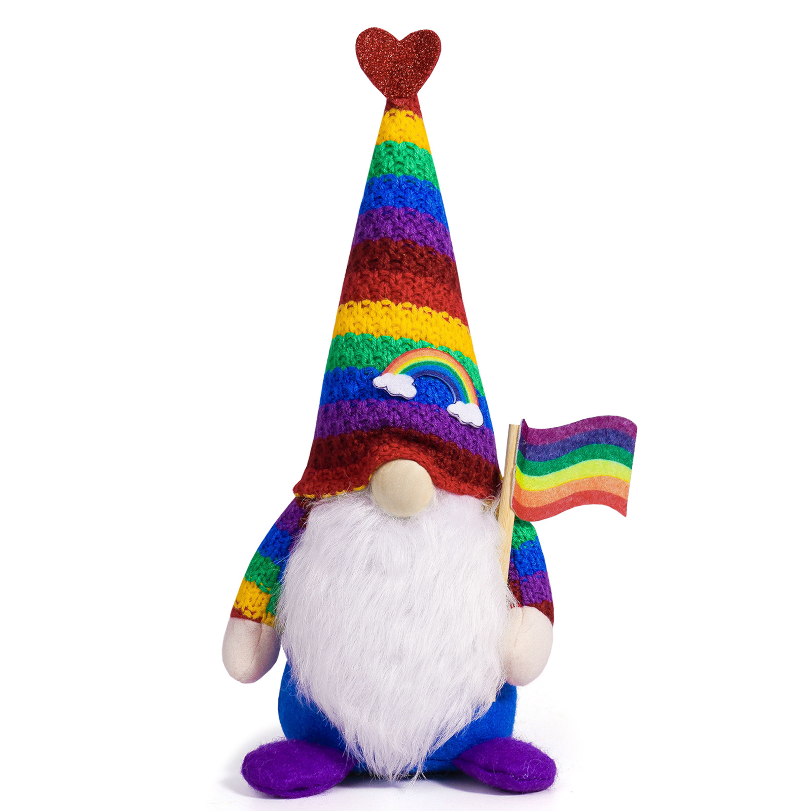 Nuevos productos transfronterizos del festival del arco iris muñecas creativas sin cara muñecas enanas coloridas decoraciones muñecas de ventanas festivas