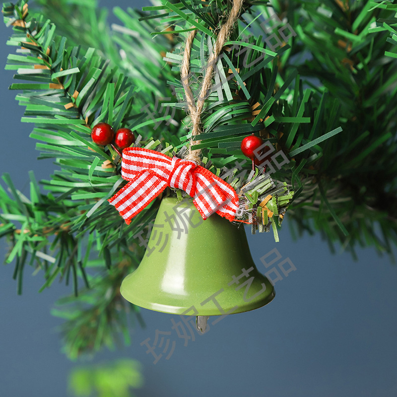 クリスマスツリーペンダント金属ラッパ鈴創意クリスマス鈴ペンダント休日家庭装飾鈴部品|undefined