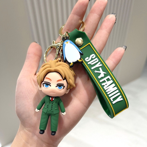 Animation Cartoon Spy Play House PVC Soft Rubber Keychain Aniya Cute Doll Pendant Keychain Wholesale