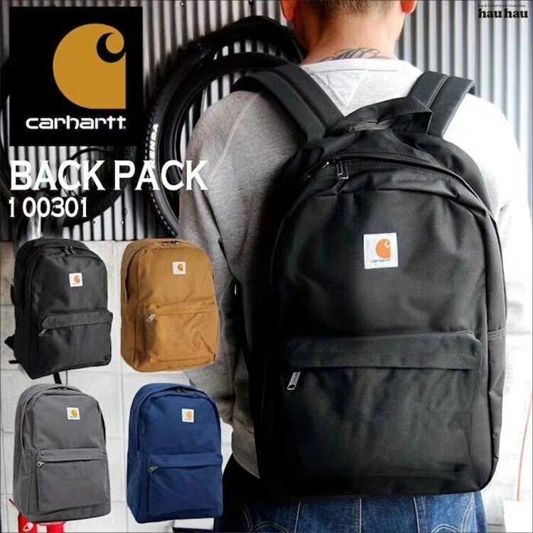 Cross-Border Trendy Brand Casual Backpack Carhartt Computer Bag Student School Bag Travel Bag Lightweight and Trendy