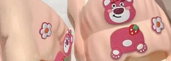 핑크 딸기 곰
