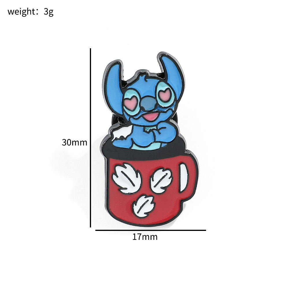 100 Insignias Metálicas Clásicas de Stitch, Broche de Aleación de Star Wars, Stitch, Maestro Yoda, Venta al por Mayor