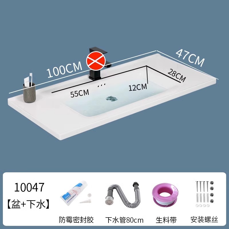 lavabo semi-incrustado cerámica en una sola bañera gabinete de baño comercio exterior lavabo lavabo lavabo lavabo