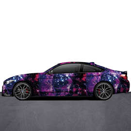 Carkoo卡通涂鸦系列汽车改色膜星空个性彩绘车身贴卡通涂鸦改色膜