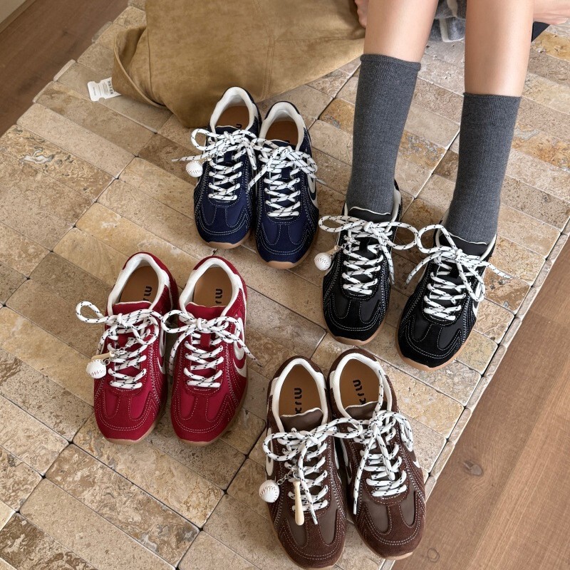 Navy Blue Turbo German Training Shoes Women's 2025 Early Autumn New Retro Easiest for Match Thin Sole Sports Shoes Racing Casual Shoes