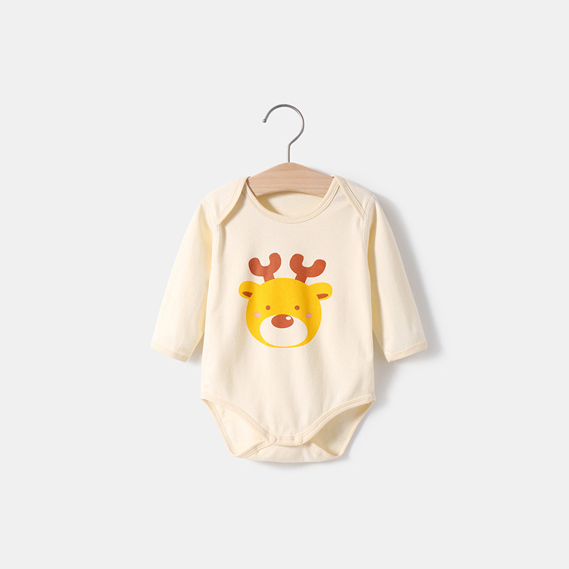 Baby Spring and Autumn One-piece Clothes Long Sleeve Belly Protection Bag Fart Clothes Triangle Ha Clothes Newborn Baby Boys and Girls Spring and Autumn Winter Base Baby Spring and Autumn One-piece Clothes Long Sleeve Belly Protection Bag Fart Clothes Triangle Ha Clothes Newborn Baby Boys and Girls Spring and Autumn Winter Base