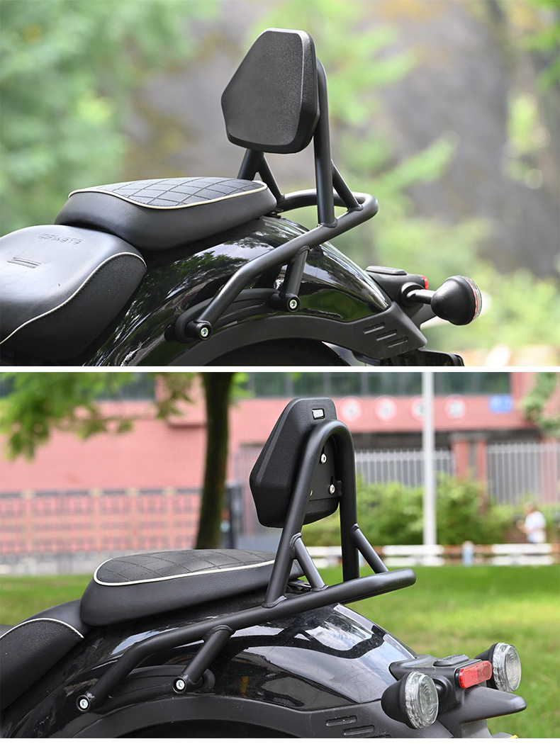 Suitable for Chunfeng Clc450 Rear Backrest, Adjustable Retro-Style Lumbar Backrest, Waterproof and Non-Slip Passenger Backrest