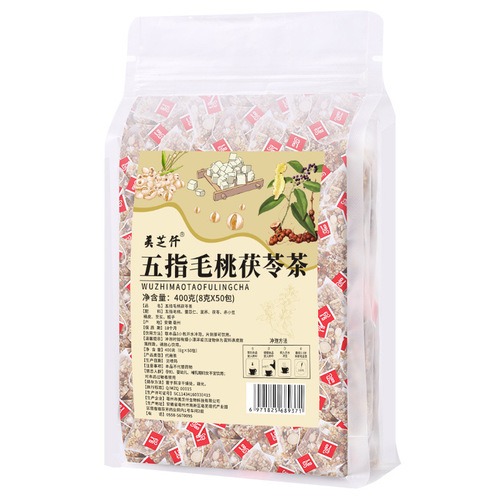 Five-fingered Peach Poria Tea Triangular Bag Tea Red Bean and Barley Tea Red Bean and Barley Tea Five-fingered Peach and Poria Tea