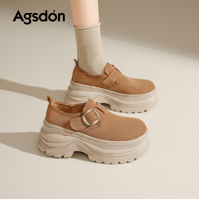 Augushiden Women's Thick-Soled Mule Shoes 2026 New Model Full-Coverage Height-Increasing Sports Casual Shoes Soft-Soled Slip-On Shoes Augushiden Women's Thick-Soled Mule Shoes 2026 New Model Full-Coverage Height-Increasing Sports Casual Shoes Soft-Soled Slip-On Shoes