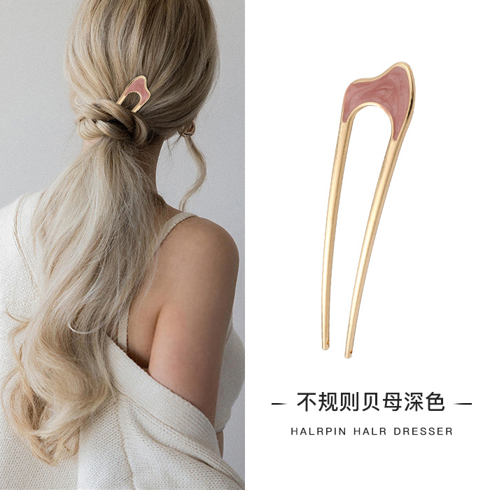 Cuatro dientes enchufe de cabello para mujer 2025 nuevo tipo de cabeza de bola fijación en forma de U enchufe de cabello de alta calidad enchufe de cabello