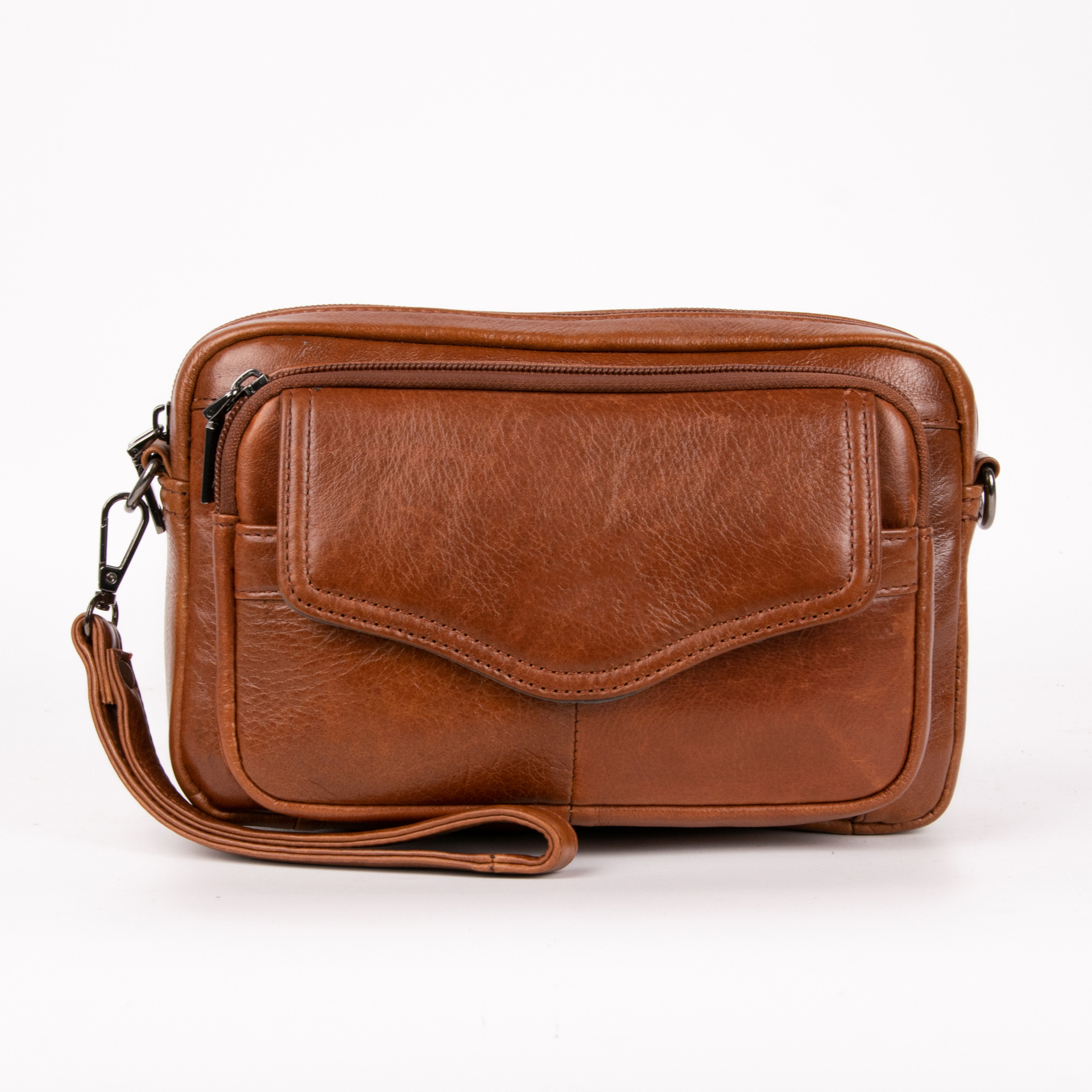 붉은 다크 브라운 오일 왁스 피부