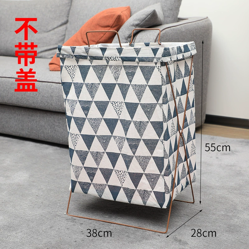 Folding Laundry Basket, Collapsible Storage Bin, Fabric Hamper with/without Cover, Multiple Prints