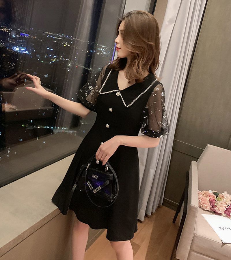 Big size dress 2021 summer new pattern Women's wear temperament Self cultivation Show thin By age The dress