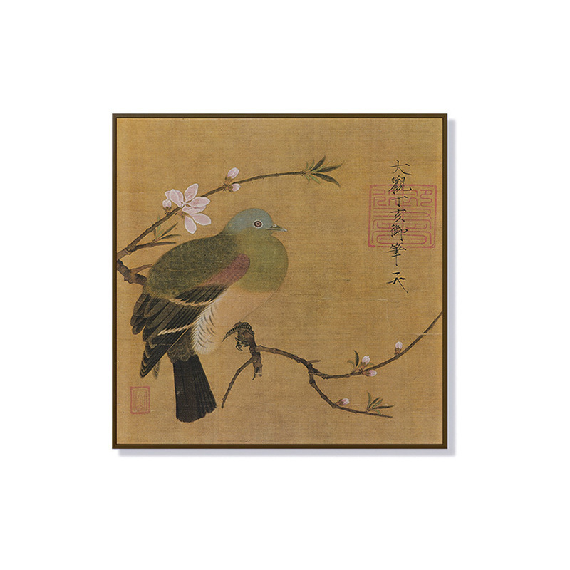 宋代美学花鸟装饰画复古禅意国风挂画新中式茶室办公室书房壁画|undefined
