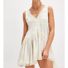 K 65506 Lace Camisole Mini Dress ��˿����˯ȹ ŷ���羳