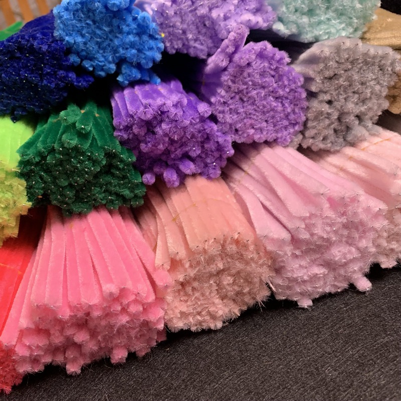 Cifrado [6mm Twisted stick] DIY tiras de lana de colores material hecho a mano de los niños ramo de terciopelo de dinosaurio lana Raíz de lana tiras