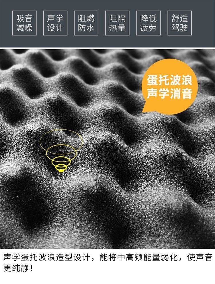 Suitable for car self-adhesive soundproofing foam, sound-absorbing wave foam, whole car floor lining, fender and door material for noise reduction
