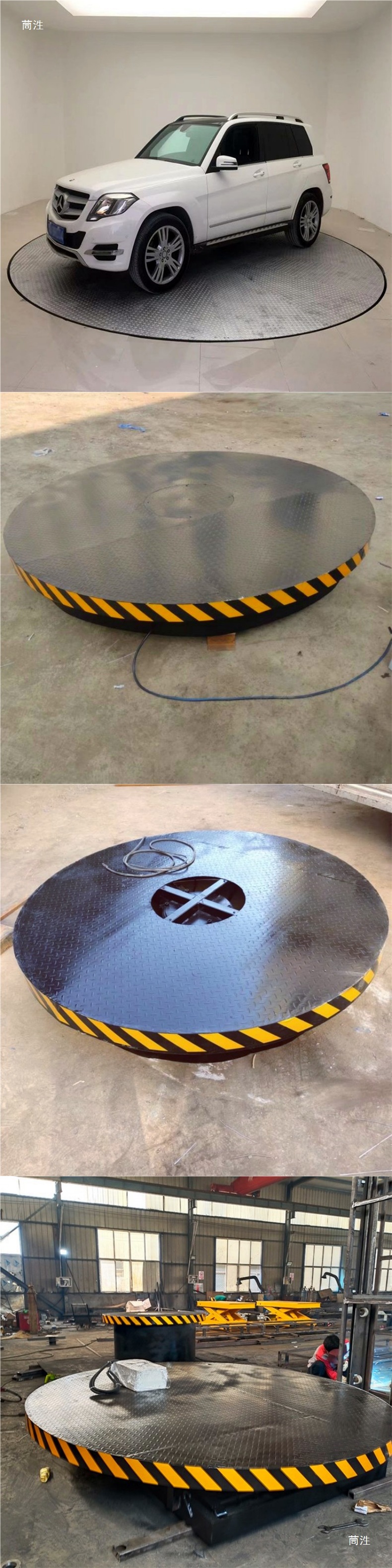 Electric Lifting and Rotating Platform for Car Showrooms, Large Industrial Rotating Display Stand, Work Lift Platform