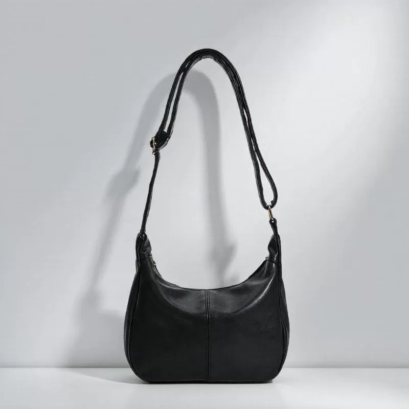 One-Shoulder Bag, Polyurethane with Genuine Leather Trim, Capacious Design, Multiple Colors