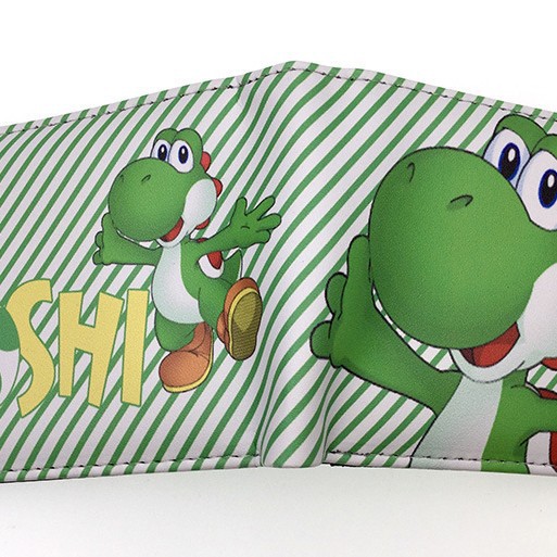 Nuevo Super Mary cartera corta Super Mario estudiante unisex pu cuero Snap cartera