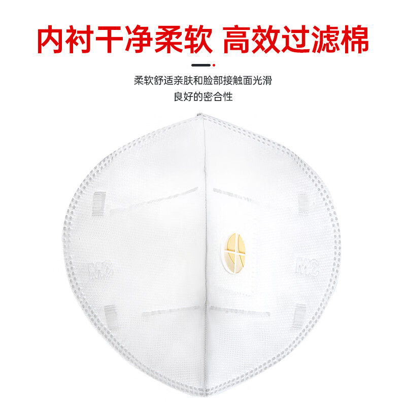 3M gotas a prueba de niebla KN95 máscara de válvula de respiración tipo correa de orejas a prueba de polvo industrial 25pcs / bolsa 9501V + / 9502V +