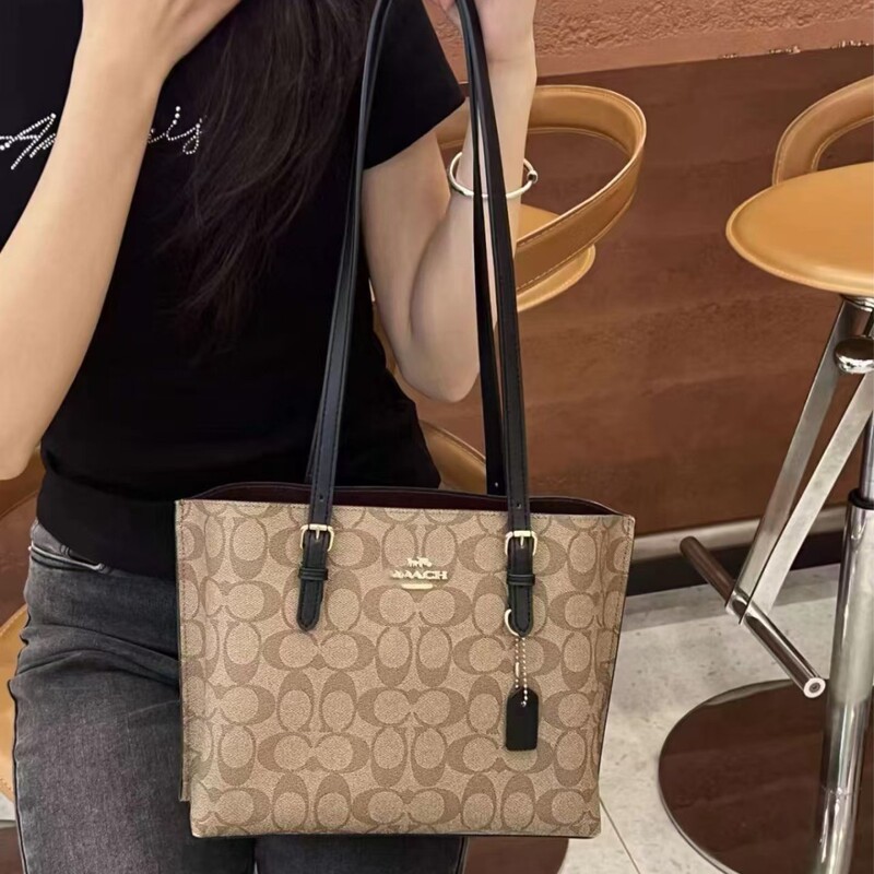 Kou 2025 New Moille Jasmine 25 Tote Portable Shoulder Crossbody Bag Old Flower Commuter Classic Old Flower Women