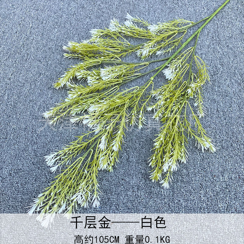 Flores de boda de alta calidad de flores de madera verde de bambú y lirio de pino masson de alta calidad