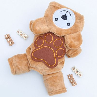 Pequeño perro mediano Año Nuevo perro gato suministros para mascotas ropa Otoño e Invierno cuatro pies ropa de algodón acolchado ropa de transformación fábrica al por mayor