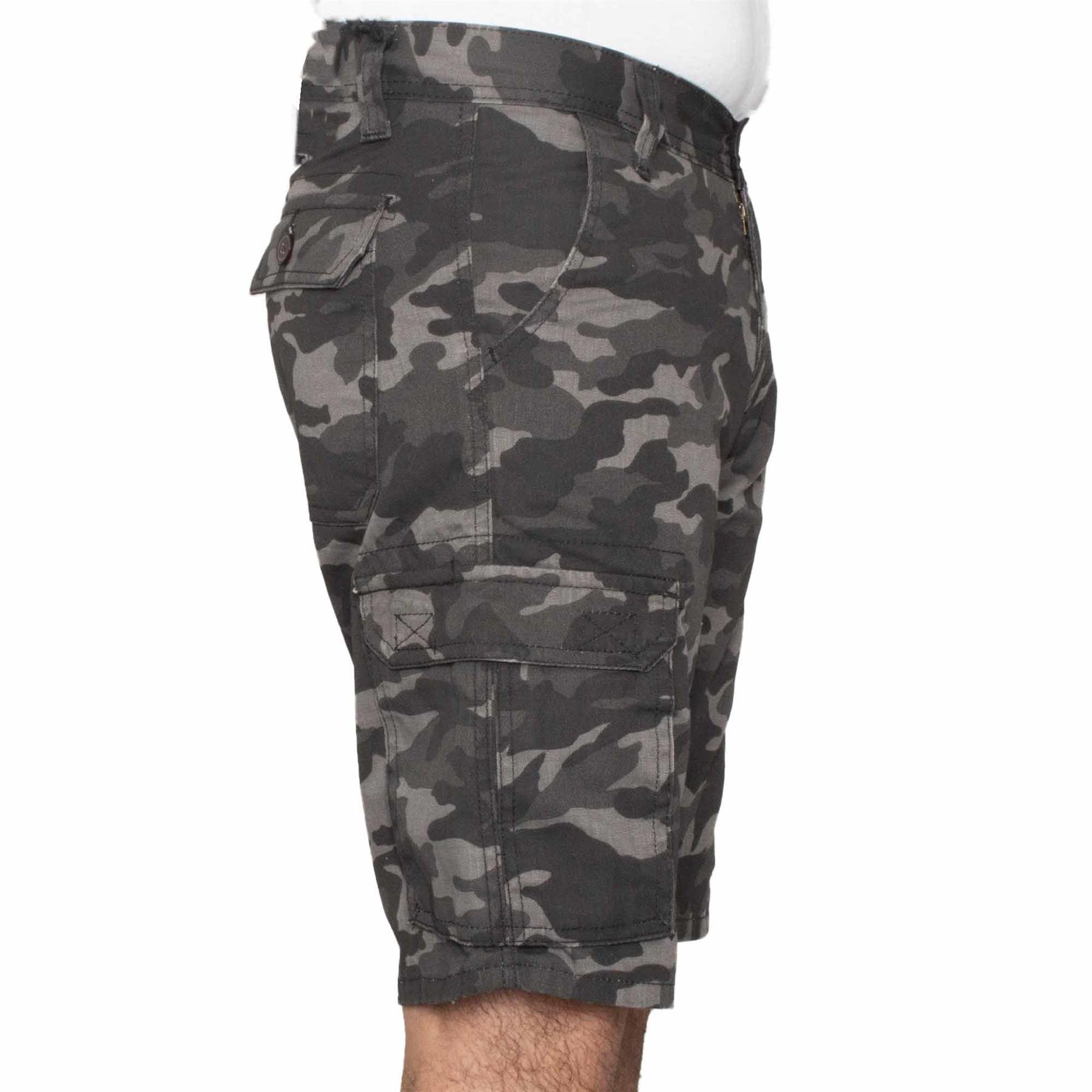 Herren Camouflage Cargoshorts Weit Geschnitten Mit Taschen_voghion.com