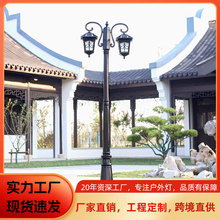 3米欧式景观灯家用草坪灯别墅花园户外防水室外庭院小区高杆路灯