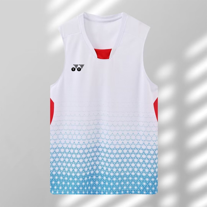 新品ノースリーブバドミントン服YY速干ユニフォームランニングフィットネスベストT男女セットアイストレーニング服制|undefined