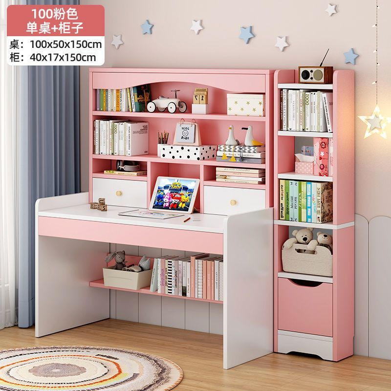 100 핑크 책상 + 책장