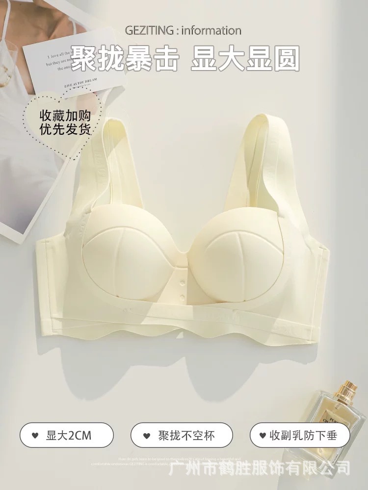Venta directa de fábrica comercio electrónico transfronterizo Sudeste de Asia Vietnam Tailandia damas sin costuras sujetador de recogida lateral cómodo