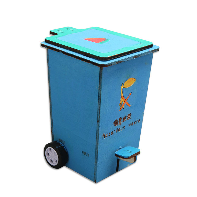 Juguetes educativos para niños al por mayor experimento científico estudiante Tecnología pequeña producción de madera basura modelo de enseñanza