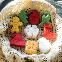 クリスマス石鹸 手作り石鹸 雪の結晶 ミニクリスマスギフトボックス 卸売 ジンジャーブレッドマン ツリー クロスボーダー フレグランス