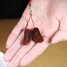 紫檀木有求必应挂件手机链国潮民族风男女款包包挂链情侣可爱吊坠