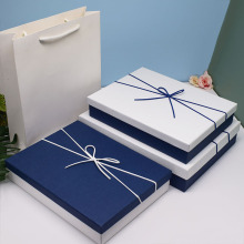 男女高档围巾礼盒gift boxes custom 天地盖蝴蝶结衬衫礼品包装盒