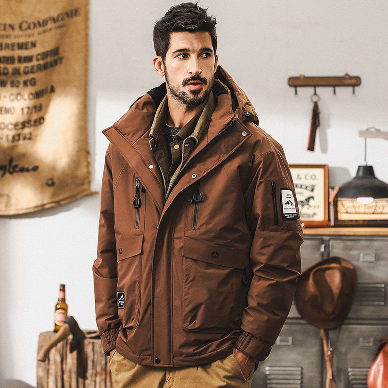 American Retro Workwear down Jacket for Men, Winter Thickened 2026 New Graphene Outdoor Functional Hooded Coat for Men American Retro Workwear down Jacket for Men, Winter Thickened 2026 New Graphene Outdoor Functional Hooded Coat for Men