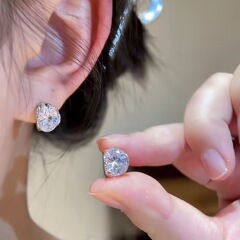 抖音同款质感不规则圈圈耳环女2025年新款高级感法式气质耳扣配饰