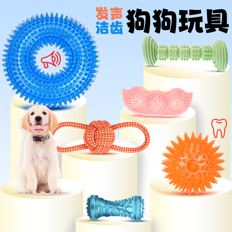 Amazon juguetes para mascotas traje de limpieza de sonido juguetes para perros 6-piece set fabricante en stock juguetes para perros