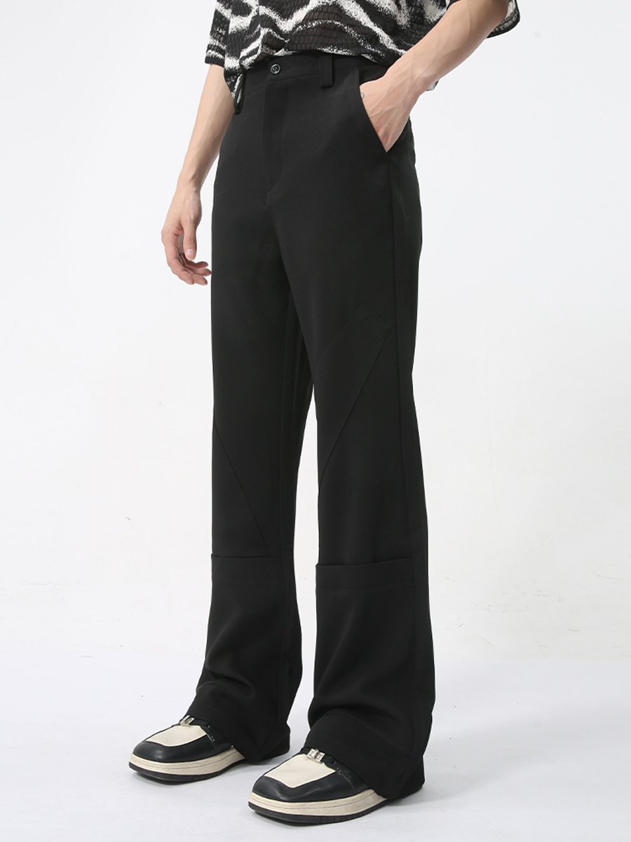 MTLCLOTHES Hombres| 2024 verano nuevo producto ligero de lujo simple sensación de caída ligera pantalones casuales de color sólido