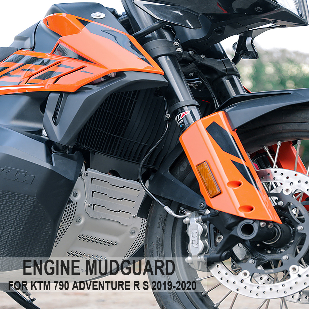 摩托車配件適用于790 Adventure R發動機護罩Bashplate Crap Flap-彩虹摩托改裝配件