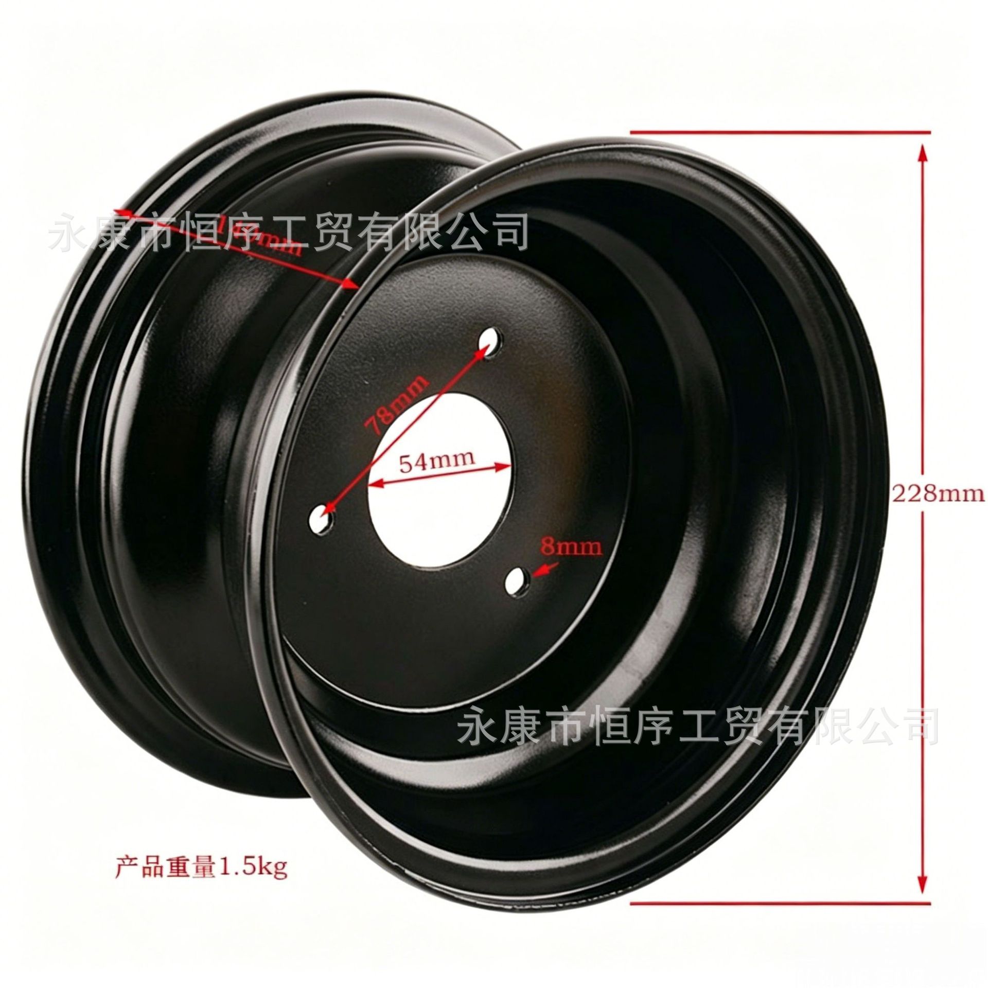 Atv Beach Vehicle Go-Kart Off-Road Vehicle Thickened Vacuum Tire Diamond Pattern Tire Four-Wheeler L Wheel Hub 19X 7-8inch