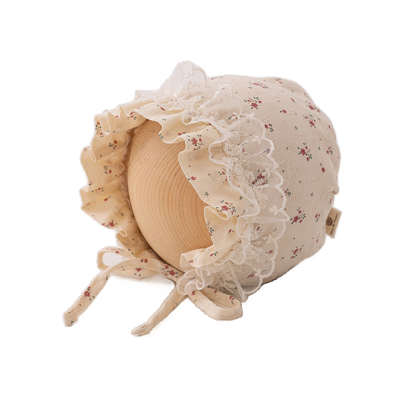 Sombreros para bebés coreanos primavera y otoño delgados sombreros de puerta de chimenea sombreros de corte para bebés pequeños meses de algodón sombreros